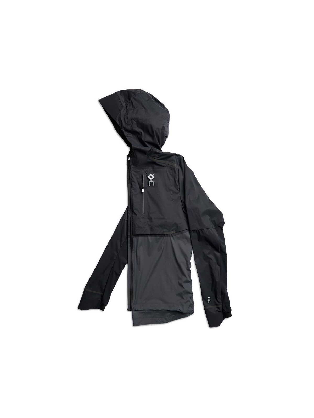 Vêtements de sport On Running Homme | Vestes de running ultra légère et protectrice On Running Weather Jacket Black/Shadow pour