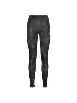 Vêtements de sport ODLO Femme | Collant de running chaud ODLO ZEROWEIGHT PRINT REFLECTIVE Black - Reflective Graphic FW20 pour f