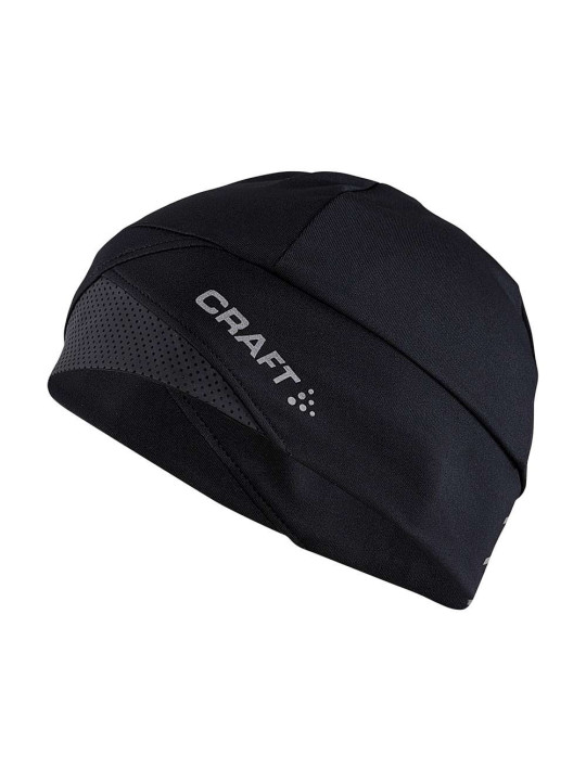 Accessoires running Craft Mixte | Bonnet de running avec éléments réfléchissants CRAFT ADV Lumen Fleece Hat Black/Lumen unisexe