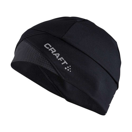 Accessoires running Craft Mixte | Bonnet de running avec éléments réfléchissants CRAFT ADV Lumen Fleece Hat Black/Lumen unisexe
