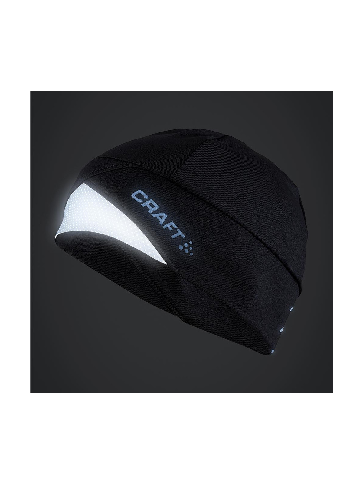 Accessoires running Craft Mixte | Bonnet de running avec éléments réfléchissants CRAFT ADV Lumen Fleece Hat Black/Lumen unisexe