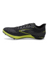 Pointes d\'athlétisme Brooks Homme | Chaussures à pointes d\'athlétisme performantes Brooks Wire 7 Black/Nightlife pour homme |