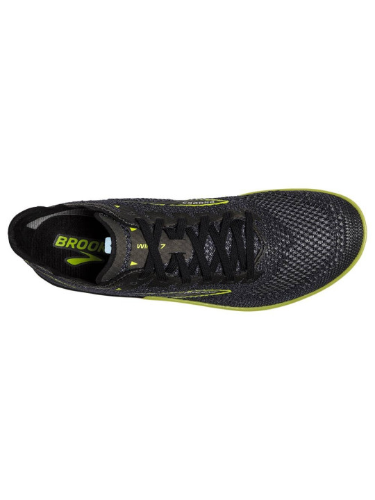 Pointes d\'athlétisme Brooks Homme | Chaussures à pointes d\'athlétisme performantes Brooks Wire 7 Black/Nightlife pour homme |
