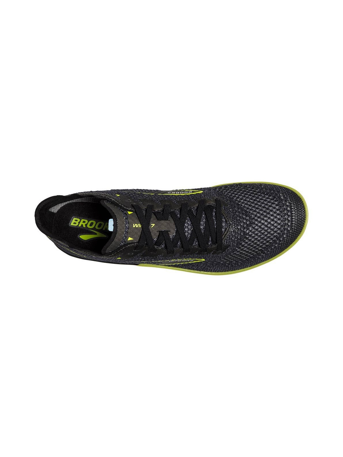 Pointes d\'athlétisme Brooks Homme | Chaussures à pointes d\'athlétisme performantes Brooks Wire 7 Black/Nightlife pour homme |