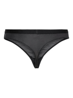 Vêtements de sport ODLO Femme | String de running avec construction sans couture ODLOActive F-Dry Light Eco Noir pour femme |141