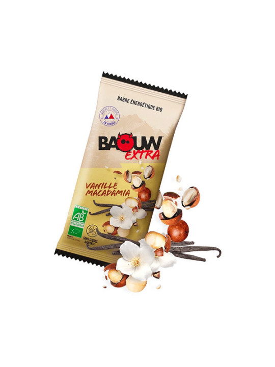 Barre Énergétique Extra Vanille Macadamia Baouw 50g
