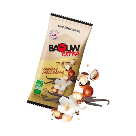 Barre Énergétique Extra Vanille Macadamia Baouw 50g