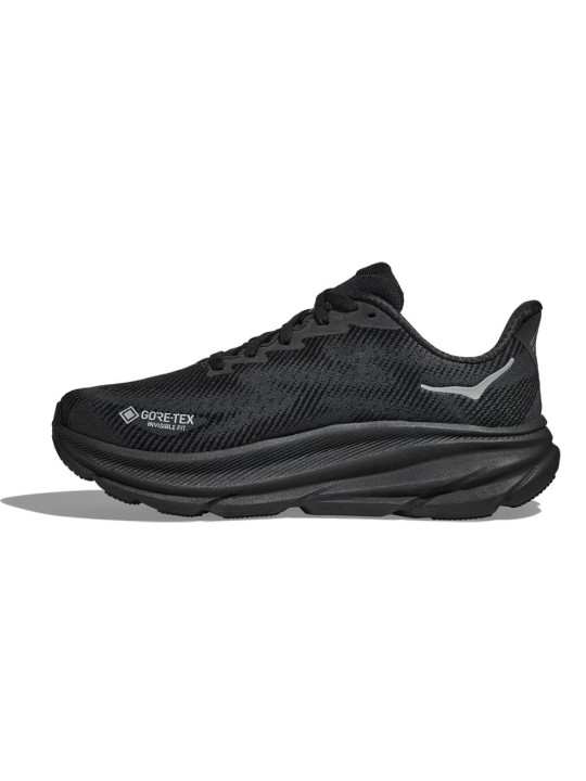 Hoka Clifton 9 GTX Noir - Chaussure de Running Femme