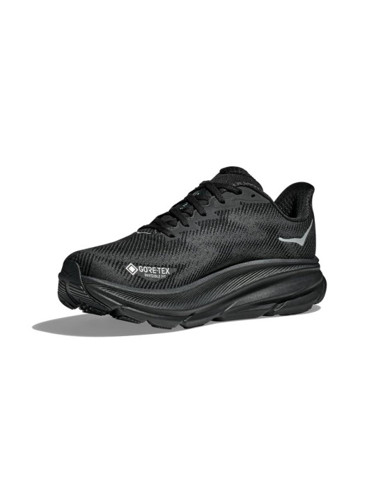 Hoka Clifton 9 GTX Noir - Chaussure de Running Femme