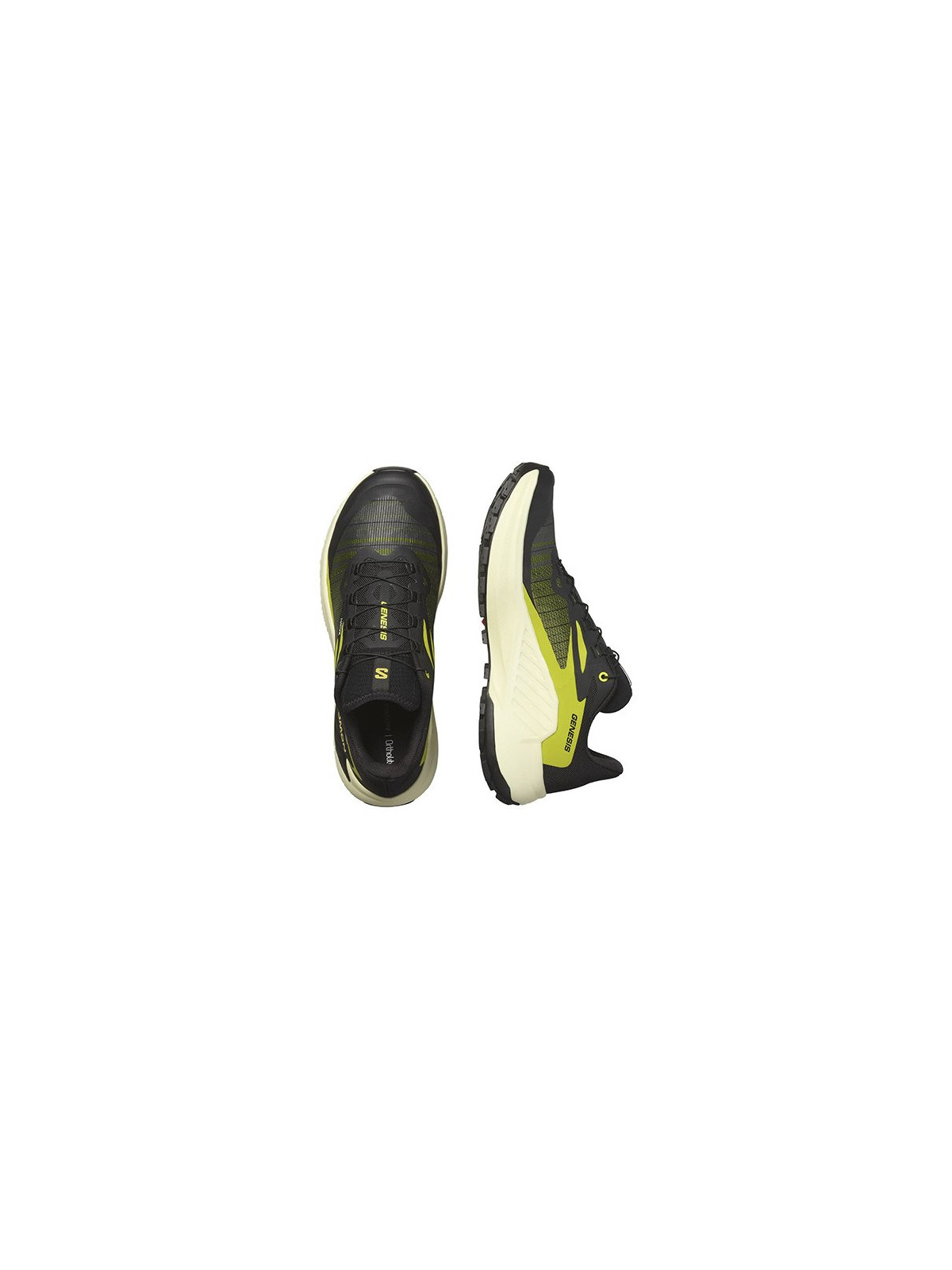 SALOMON GENESIS Homme BLACK / SULPHUR SPRING / TRANSPARENT YELLOW