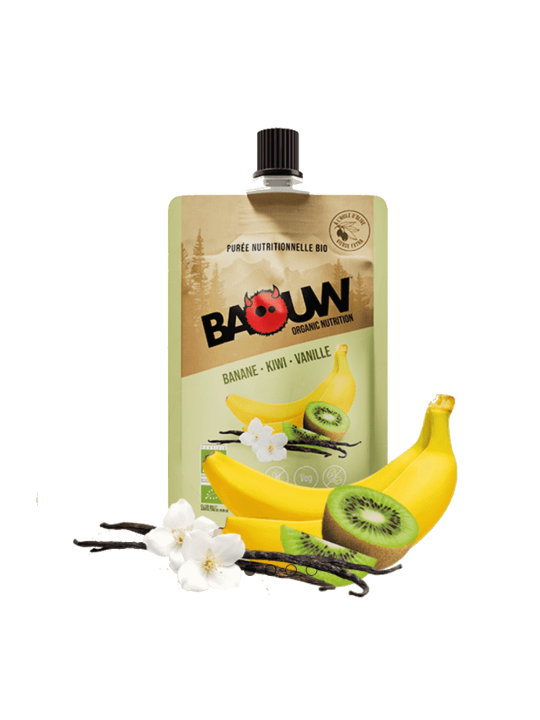 Purée Énergétique Bio Banane Kiwi Vanille 90g | Baouw
