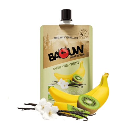 Purée Énergétique Bio Banane Kiwi Vanille 90g | Baouw