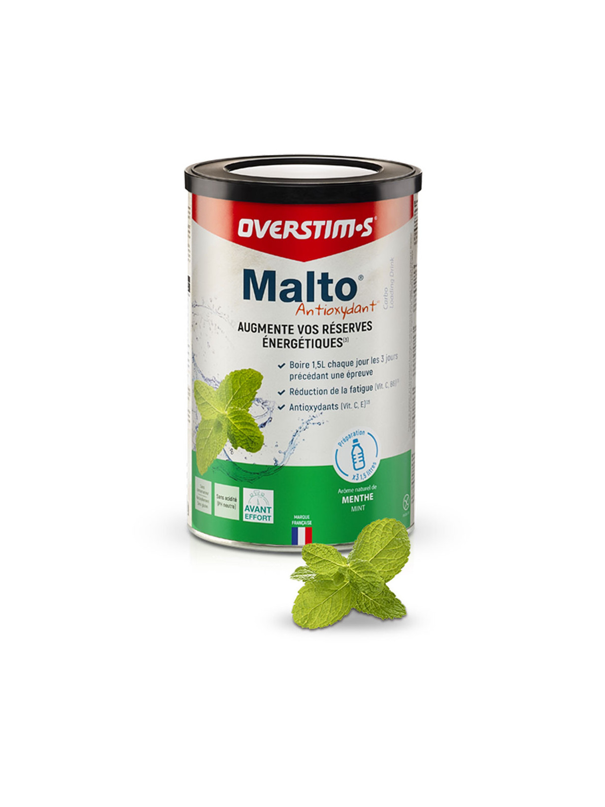 Malto Antioxydant Menthe OVERSTIM's 450g