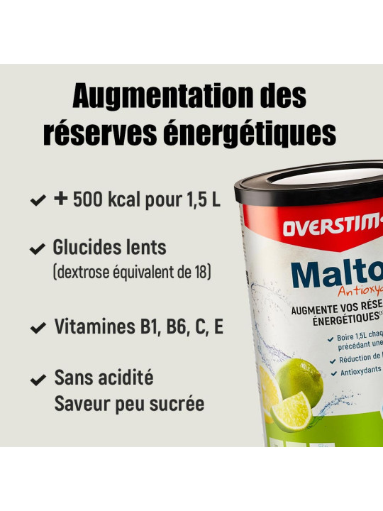 Malto Antioxydant Menthe OVERSTIM's 450g