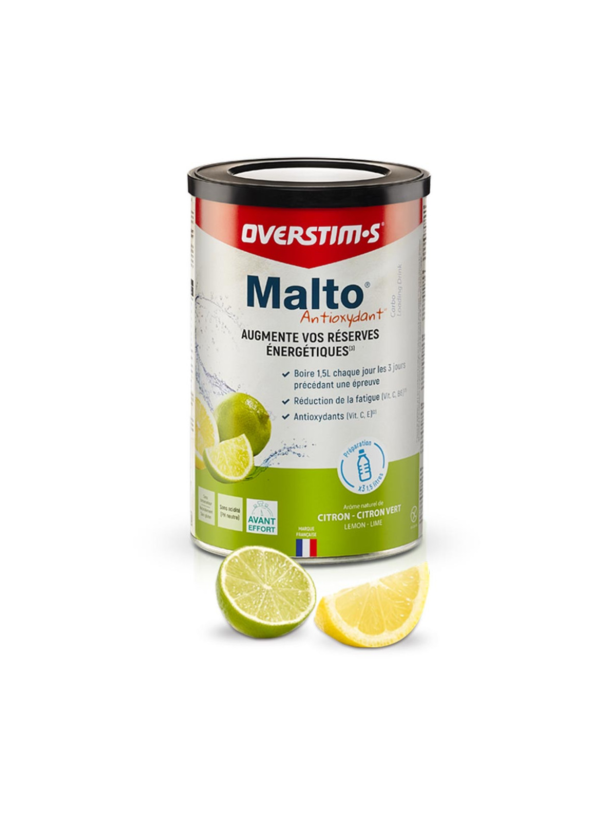 Malto Antioxydant Citron - Citron Vert OVERSTIM's 450g