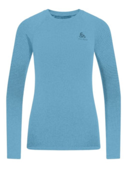 PERFORMANCE WARM CREW NECK Manches Longues bleu pour Femme