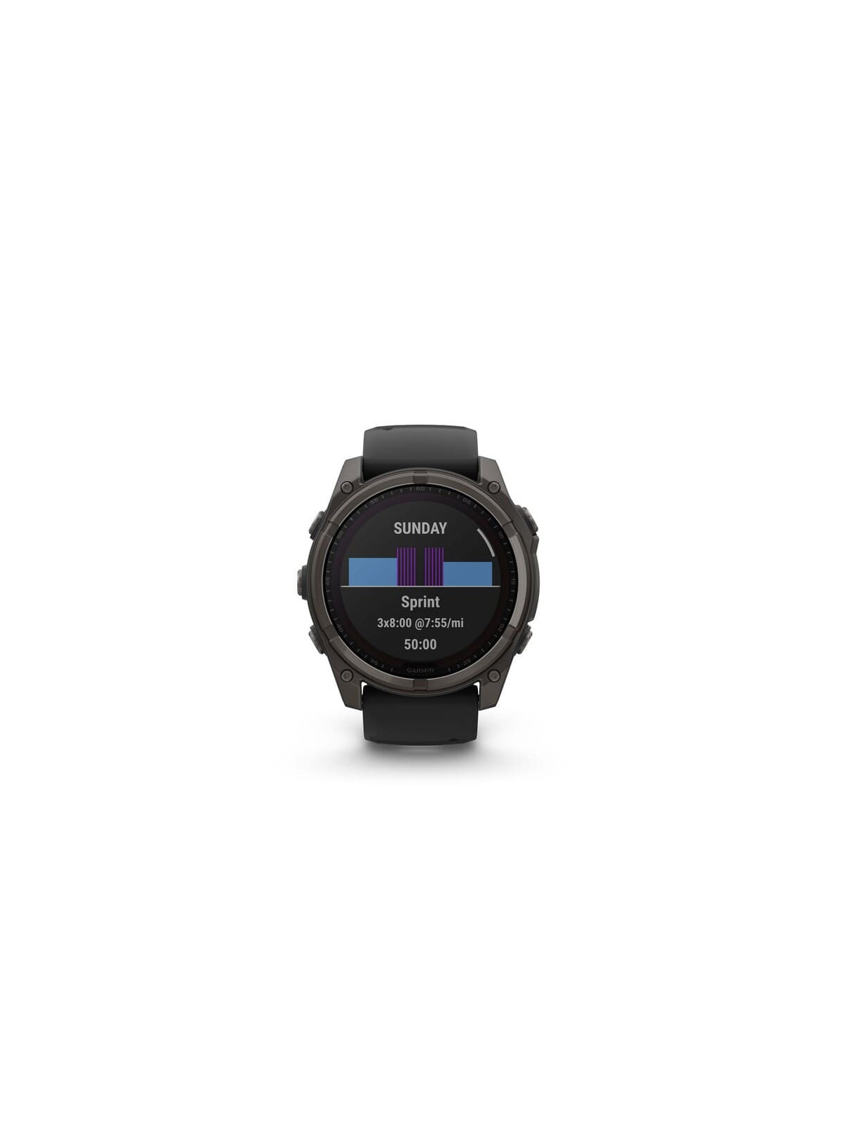 Garmin Fenix 8 Sapphire Solar 51mm Titane Carbon Gray