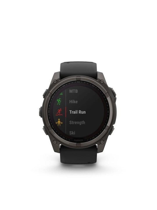 Garmin Fenix 8 Sapphire Solar 51mm Titane Carbon Gray