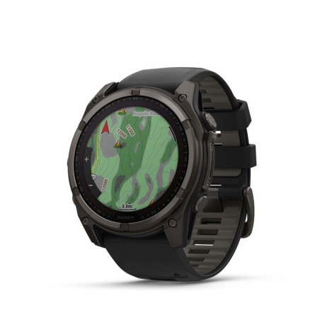 Garmin Fenix 8 Sapphire Solar 51mm Titane Carbon Gray