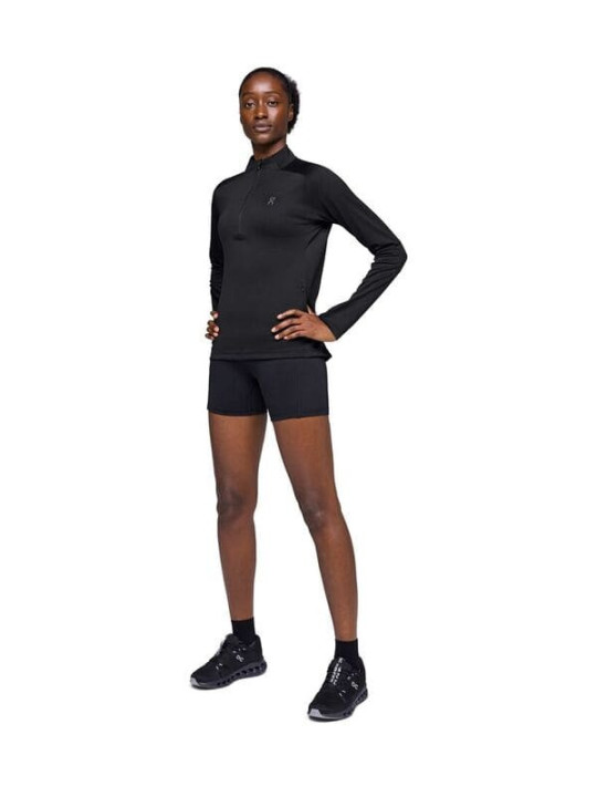 ON RUNNING Climate Manches Longues 1/2 Zip Noir pour Femme - Réf: 1WE10780553