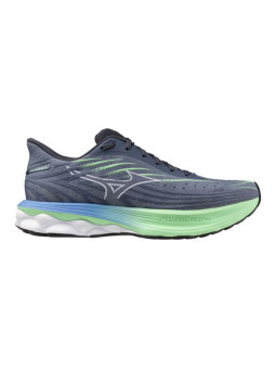 MIZUNO WAVE SKYRISE 6 Grise, Verte et Bleue pour Homme et Femme - Réf: J1GC250901
