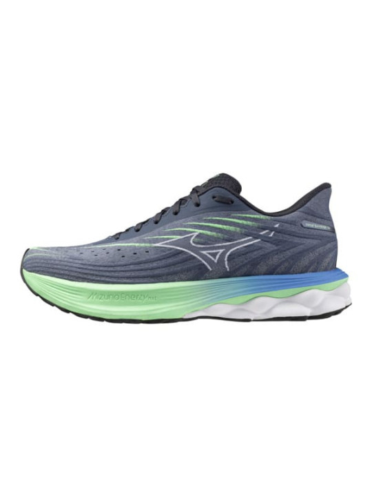MIZUNO WAVE SKYRISE 6 Grise, Verte et Bleue pour Homme et Femme - Réf: J1GC250901