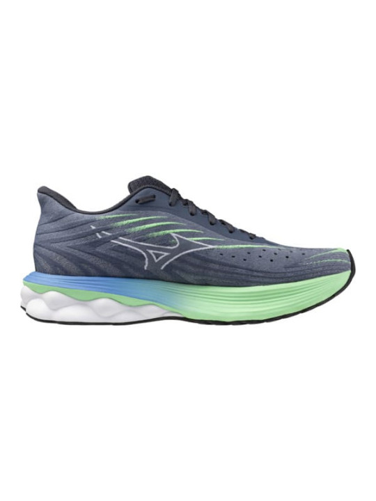 MIZUNO WAVE SKYRISE 6 Grise, Verte et Bleue pour Homme et Femme - Réf: J1GC250901
