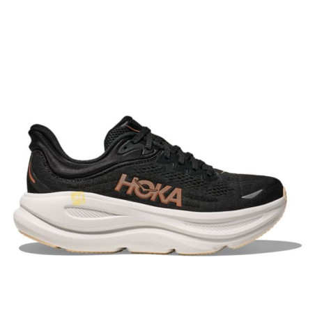 HOKA Bondi 9 Noire Rose pour Femme - Réf:1162012-BRGL