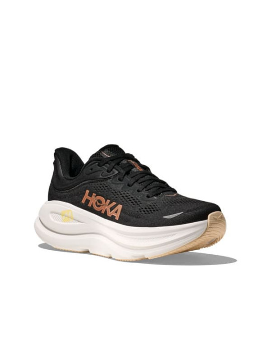 HOKA Bondi 9 Noire Rose pour Femme - Réf:1162012-BRGL