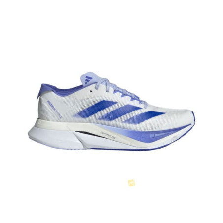 ADIDAS ADIZERO BOSTON 12 W Blanc Bleu pour Femme - JI4479