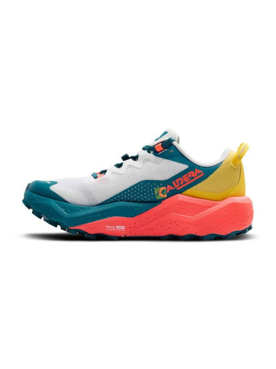 BROOKS Caldera 8 Jaune/Rouge pour Femme - Chaussures de Trail Ultra-Amorties
