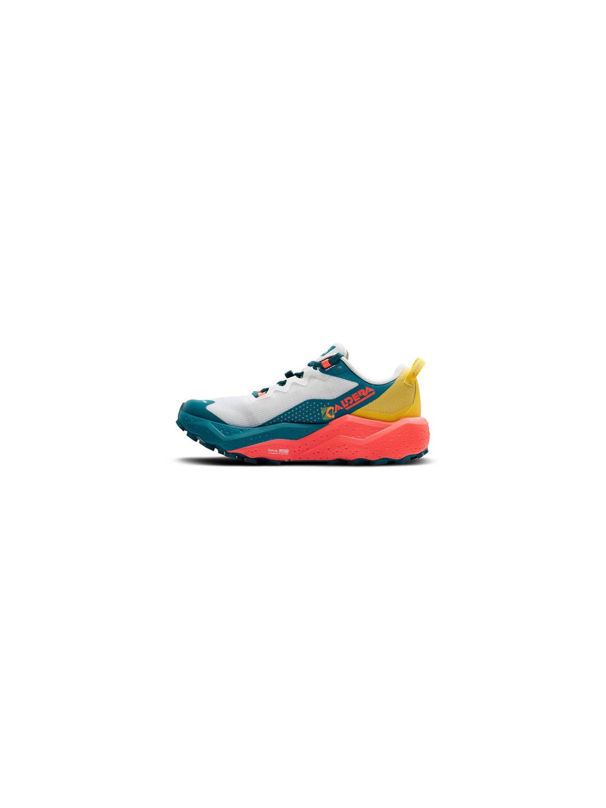 BROOKS Caldera 8 Jaune/Rouge pour Femme - Chaussures de Trail Ultra-Amorties
