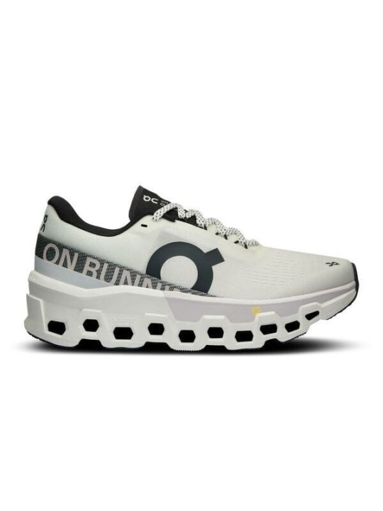 ON RUNNING Cloudmonster 2 - Blanc/Gris Femme (3WE10110664) | Confort et Performance