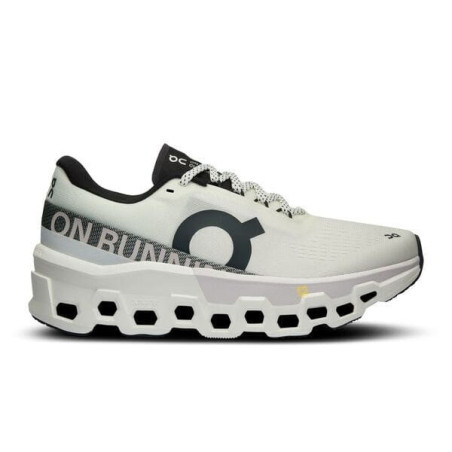 ON RUNNING Cloudmonster 2 - Blanc/Gris Femme (3WE10110664) | Confort et Performance