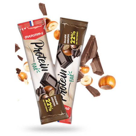 Barre Protéinée Chocolat Noisette OVERSTIM's