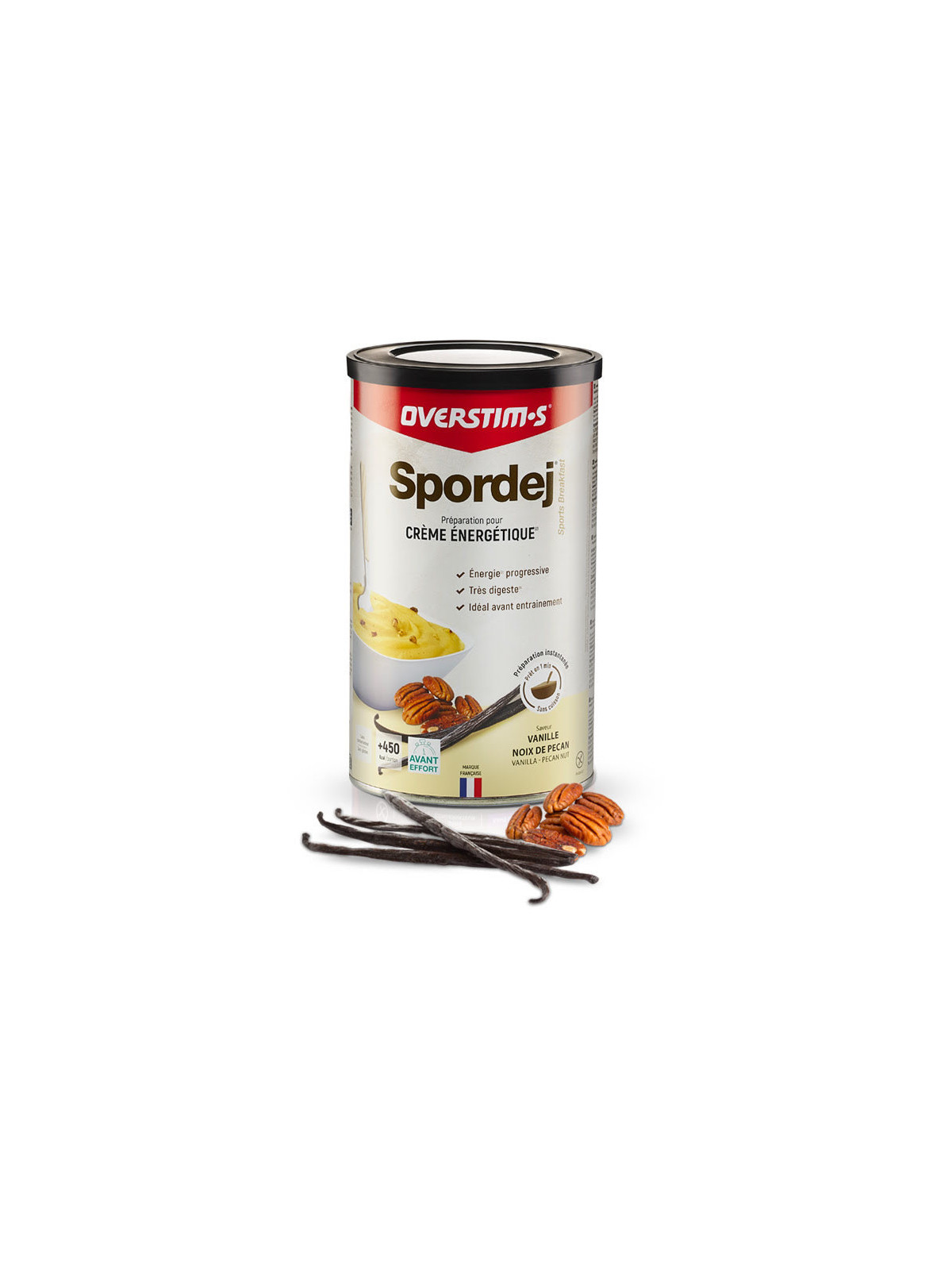 Spordej Vanille Noix de Pécan OVERSTIM'S | Collation Énergie