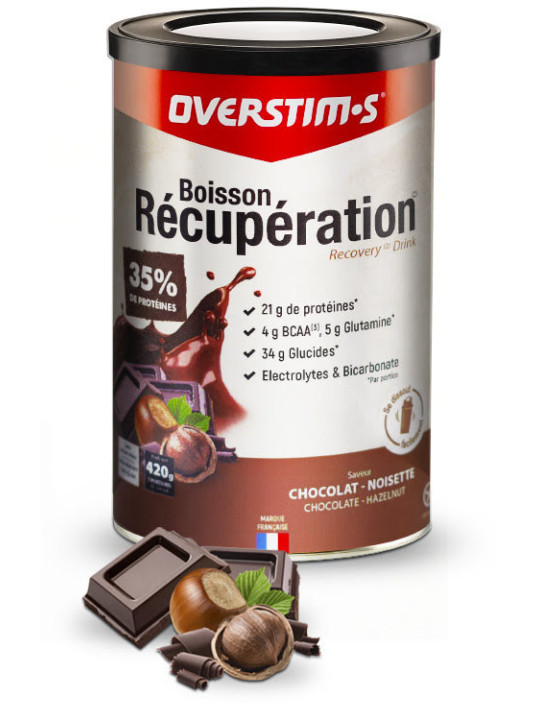 Boisson de Récupération Chocolat Noisette OVERSTIM'S | 1033EL