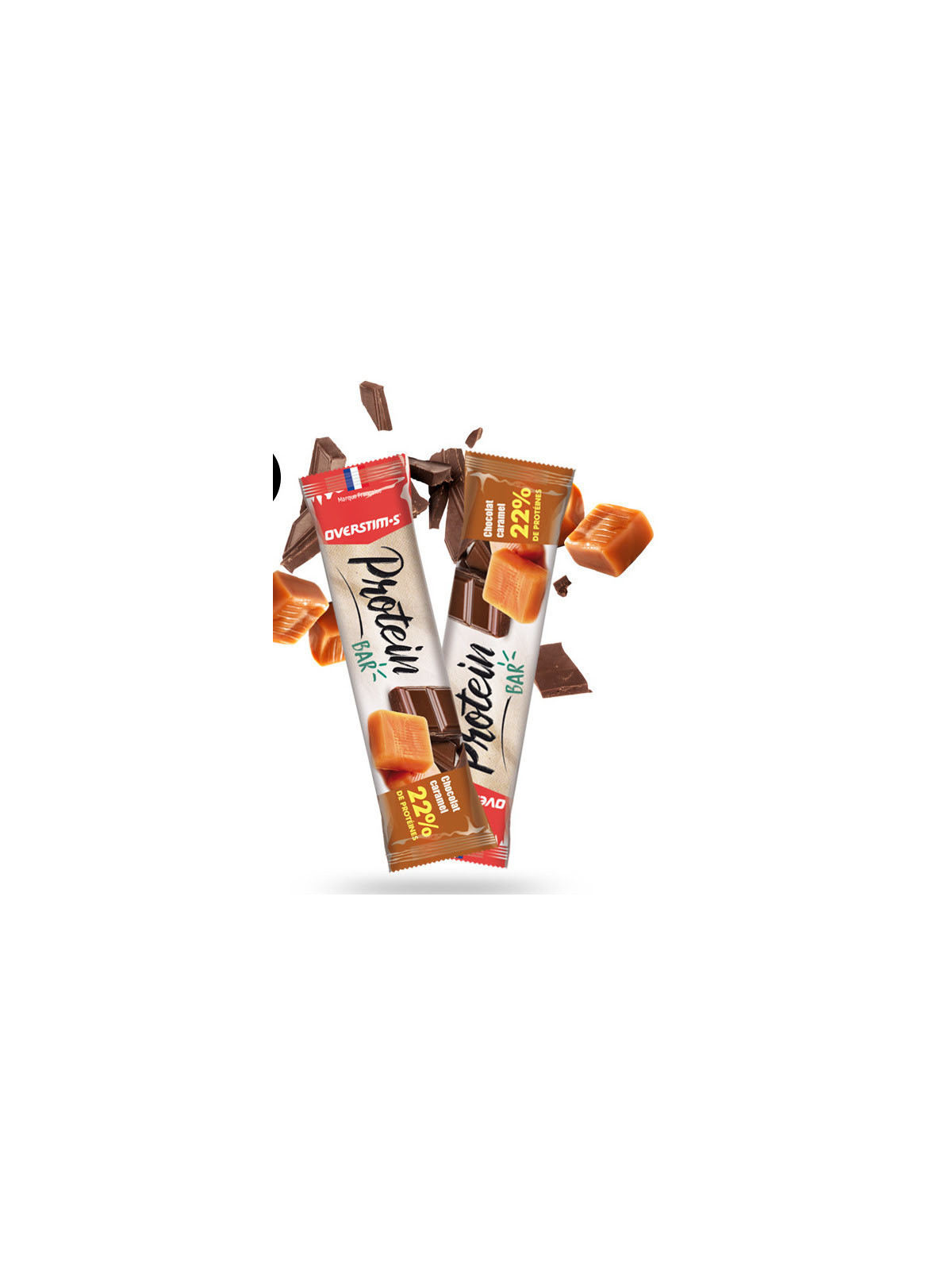 Barre Protéinée Chocolat-Caramel OVERSTIM's 40g (Réf 3189)