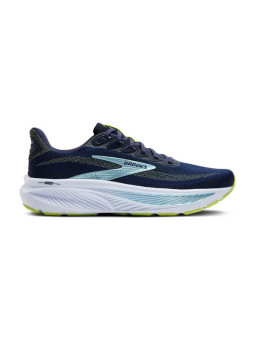 Brooks Ghost 17 Homme Peacoat Lime Blue – Chaussures Running Universelle | Nouvelle Génération