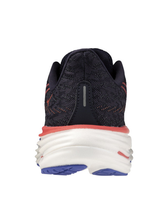 Mizuno Wave Rider 29 Femme Noir Bleu Corail – Chaussures Running Universelles