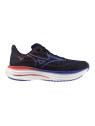 Mizuno Wave Rider 29 Femme Noir Bleu Corail – Chaussures Running Universelles