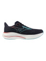 Mizuno Wave Rider 29 Homme Noir Bleu Corail – Chaussures Running Universelles