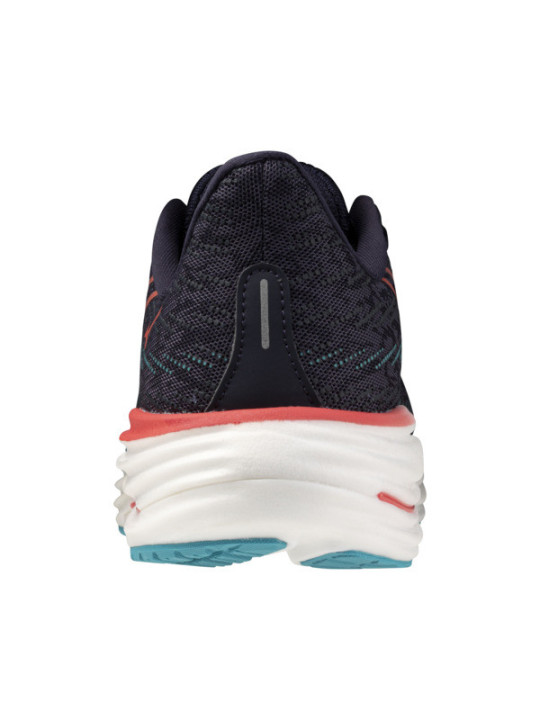 Mizuno Wave Rider 29 Homme Noir Bleu Corail – Chaussures Running Universelles