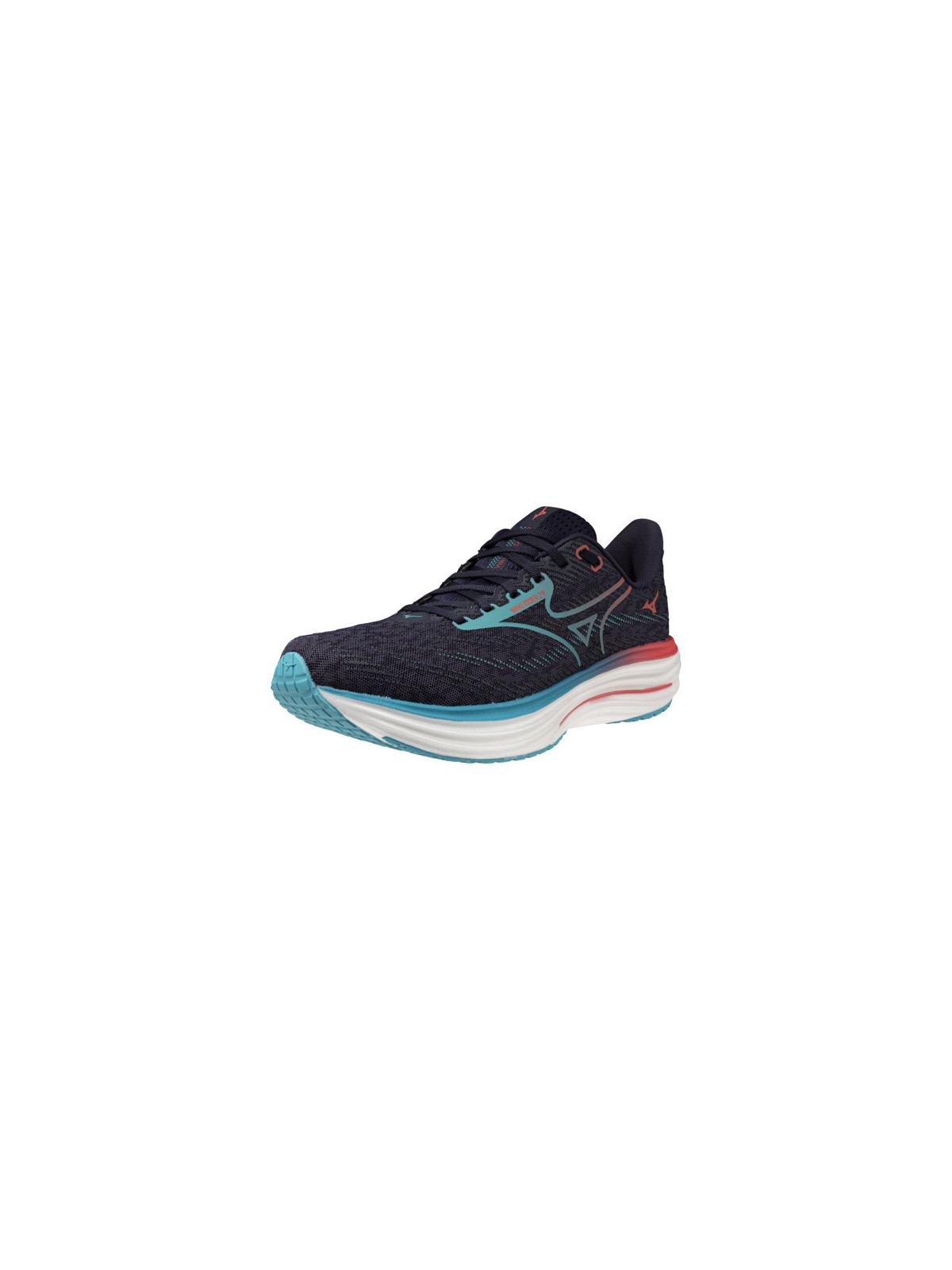 Mizuno Wave Rider 29 Homme Noir Bleu Corail – Chaussures Running Universelles