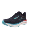 Mizuno Wave Rider 29 Homme Noir Bleu Corail – Chaussures Running Universelles