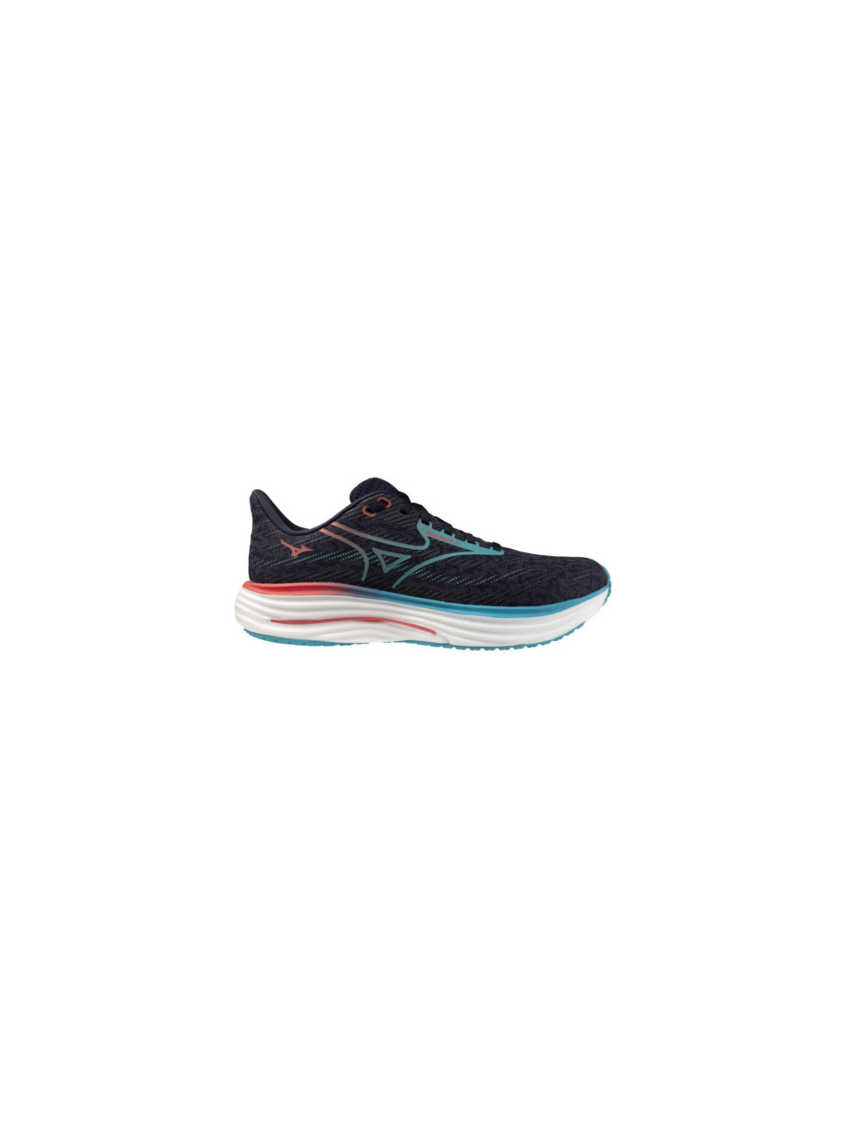 Mizuno Wave Rider 29 Homme Noir Bleu Corail – Chaussures Running Universelles