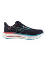 Mizuno Wave Rider 29 Homme Noir Bleu Corail – Chaussures Running Universelles
