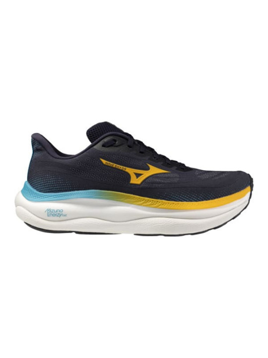Mizuno Wave Sky 9 Homme BaritoneBlue-Citrus-CapriBreeze | Chaussure Running Universelle