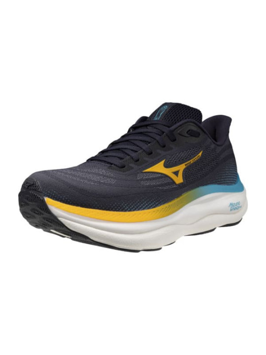Mizuno Wave Sky 9 Homme BaritoneBlue-Citrus-CapriBreeze | Chaussure Running Universelle