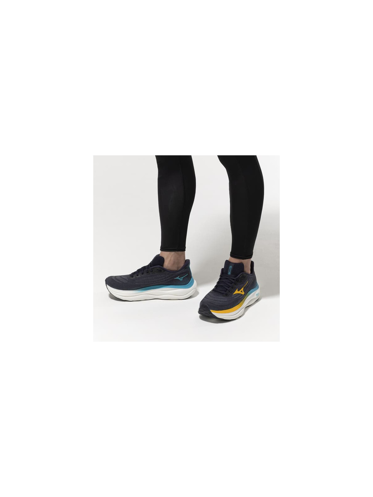 Mizuno Wave Sky 9 Homme BaritoneBlue-Citrus-CapriBreeze | Chaussure Running Universelle
